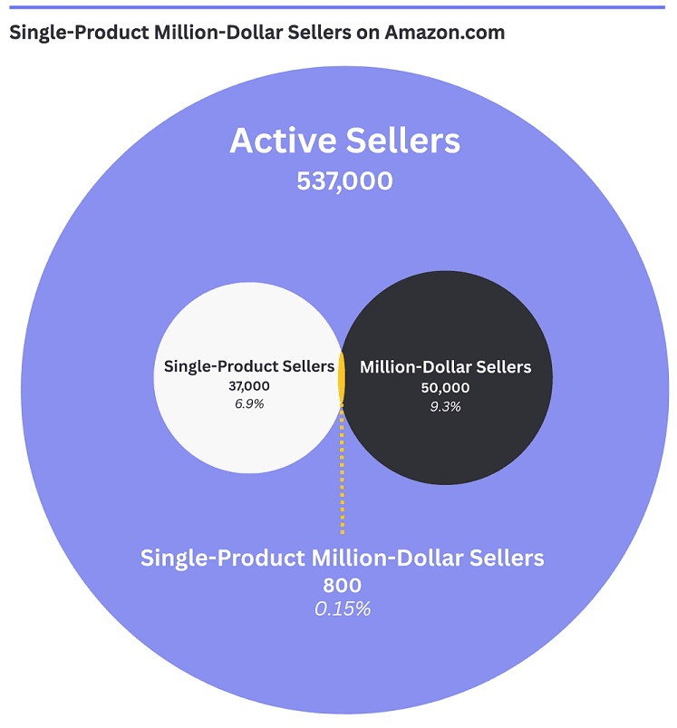 Single-Product Million-Dollar Sellers on Amazon.com