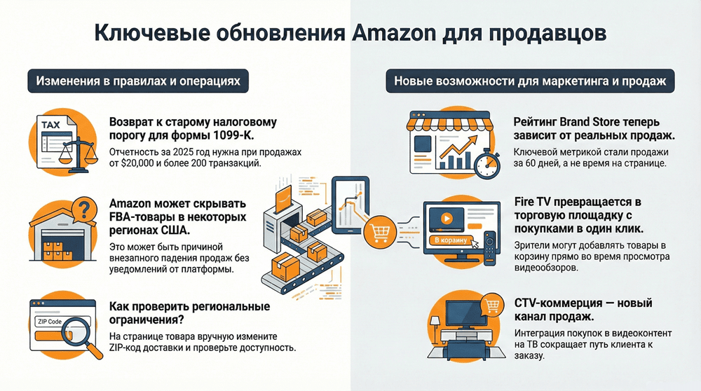 Главные новости Amazon для селлеров
