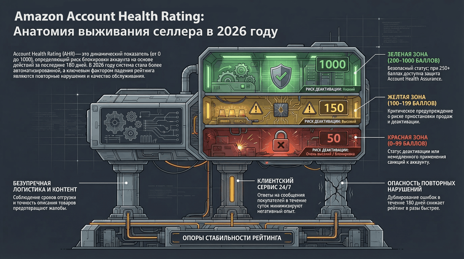 Amazon Account Health 2026. Как избежать блокировки аккаунта