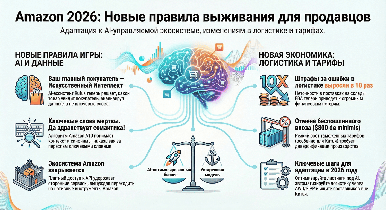 Amazon 2026: как продавать после изменений 2025 года. Гид для селлеров